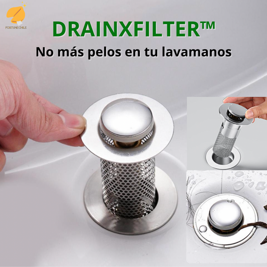 FILTRO DE LAVAMANOS DE ACERO INOXIDABLE- DRAINXFILTER™