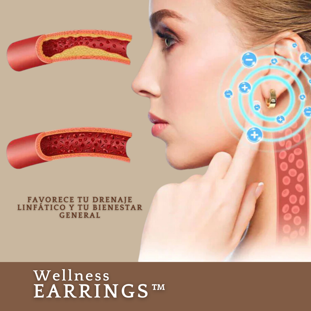 AROS DE ACUPRESIÓN Y DESINTOXICACIÓN - Wellness Earrings™ (1 + 1 Gratis)