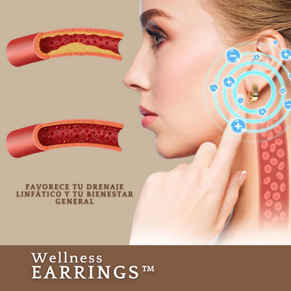 AROS DE ACUPRESIÓN Y DESINTOXICACIÓN - Wellness Earrings™ (1 + 1 Gratis)